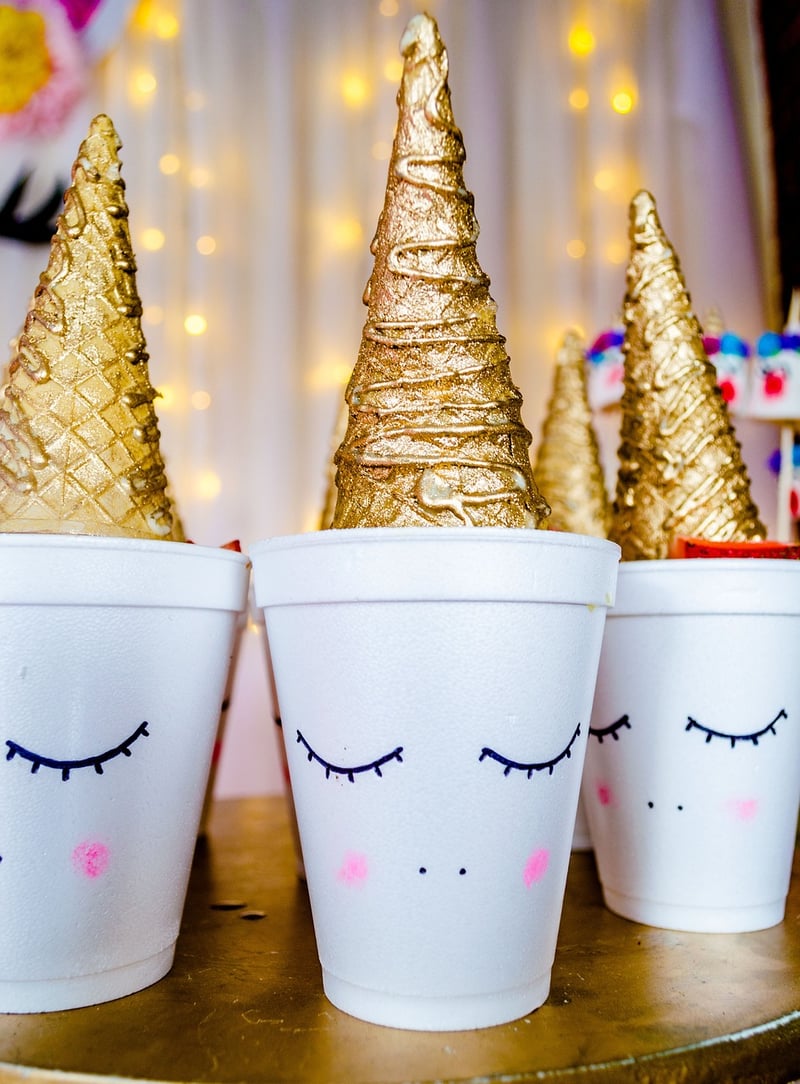 Unicorn Horn Party Hats