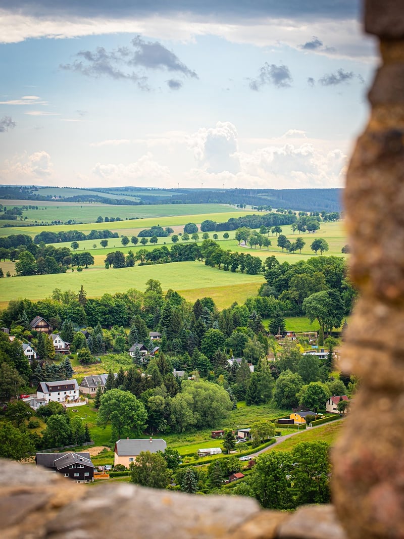 Castle Architecture Towers Landscape